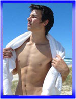 Byron loves to show off his fresh young body, teasing the camera as he slowly strips down.