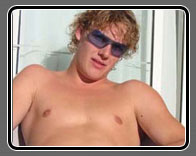 Chad strips down outdoors, then gets his cocked sucked by a horny gay dude while he watches a porno!