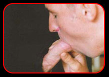 Justin, a horny young cock-sucker, loves to swallow big thick dicks while he jacks off!