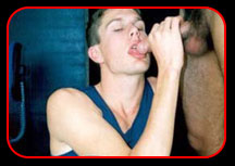Jesse's first gay blowjob turns out better than he could have imagined.  We can tell that he'll be back soon for another gay suck-session!